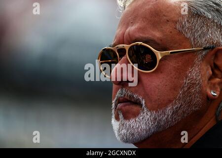Dr. Vijay Mallya (IND) Sahara Force India F1 Team Owner. Großer Preis von Großbritannien, Freitag, 14. Juli 2017. Silverstone, England. Stockfoto