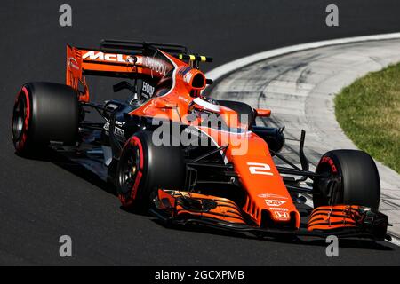 Stoffel Vandoorne (Bel) McLaren MCL32. Großer Preis von Ungarn, Samstag, 29. Juli 2017. Budapest, Ungarn. Stockfoto