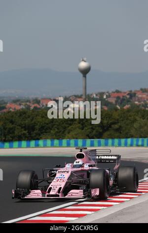 Lucas Auer (AUT) Sahara Force India F1 VJM10-Testtreiber. Formel-1-Tests. Mittwoch, 2. August 2017. Budapest, Ungarn. Stockfoto