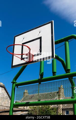 Tomintoul. Basketballkorb Stockfoto