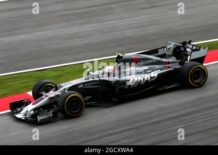Kevin Magnussen (DEN) Haas VF-17. Großer Preis von Malaysia, Freitag, 29. September 2017. Sepang, Kuala Lumpur, Malaysia. Stockfoto