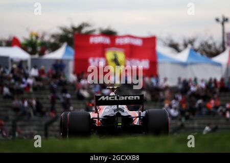 Stoffel Vandoorne (Bel) McLaren MCL32. Großer Preis von Japan, Samstag, 7. Oktober 2017. Suzuka, Japan. Stockfoto