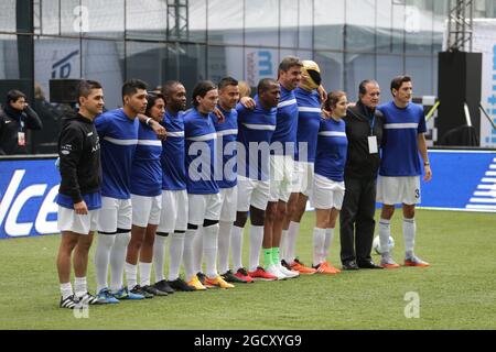 Tatiana Calderon (COL) sauber F1 Team Development Driver bei einem America Movil Charity Football Match. Großer Preis von Mexiko, Mittwoch, 25. Oktober 2017. Mexiko-Stadt, Mexiko. Stockfoto