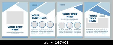 Geometrische Pastell Werbebroschüre Vorlage Stock Vektor
