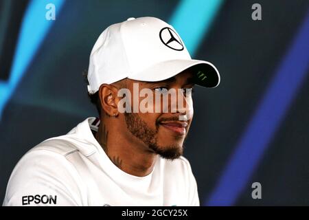 Lewis Hamilton (GBR) Mercedes AMG F1. Mercedes AMG F1 W09 Launch, Donnerstag, 22. Februar 2018. Silverstone, England. Stockfoto