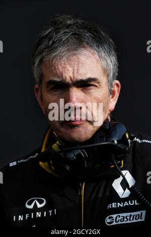 Nick Chester (GBR) Renault Sport F1 Team Chassis Technical Director. Formula One Testing, Tag 2, Dienstag, 27. Februar 2018. Barcelona, Spanien. Stockfoto