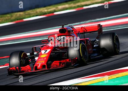 Kimi Räikkönen (FIN) Ferrari SF71H. Formel-1-Tests, Tag 4, Freitag, 9. März 2018. Barcelona, Spanien. Stockfoto