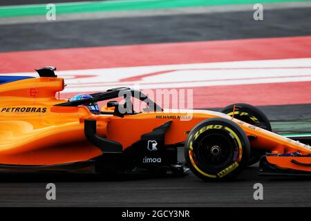 Stoffel Vandoorne (Bel) McLaren MCL33. Formel-1-Tests, Tag 4, Freitag, 9. März 2018. Barcelona, Spanien. Stockfoto