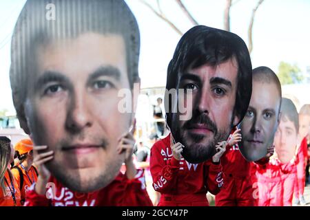 Atmosphäre. Großer Preis von Australien, Sonntag, 25. März 2018. Albert Park, Melbourne, Australien. Stockfoto