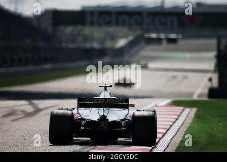 Kevin Magnussen (DEN) Haas VF-18. Großer Preis von China, Sonntag, 15. April 2018. Shanghai, China. Stockfoto