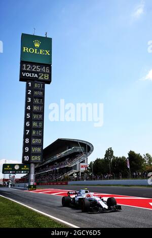 Robert Kubica (POL) Williams FW41 Reserve- und Entwicklungstreiber. Großer Preis von Spanien, Freitag, 11. Mai 2018. Barcelona, Spanien. Stockfoto