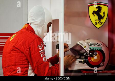 Sebastian Vettel (GER) Ferrari. Großer Preis von Deutschland, Samstag, 21. Juli 2018. Hockenheim, Deutschland. Stockfoto