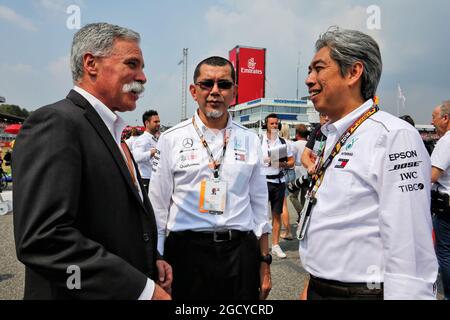 Chase Carey (USA) Formel-1-Gruppenvorsitzender am Start. Großer Preis von Deutschland, Sonntag, 22. Juli 2018. Hockenheim, Deutschland. Stockfoto