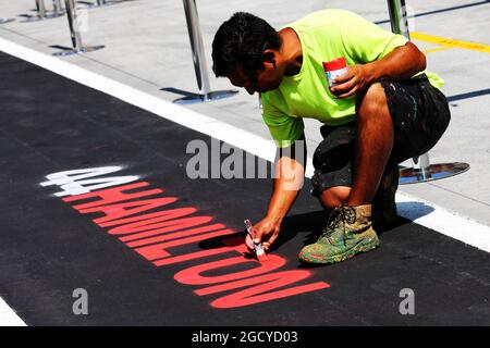 Atmosphäre im Kreislauf. Großer Preis von Ungarn, Donnerstag, 26. Juli 2018. Budapest, Ungarn. Stockfoto