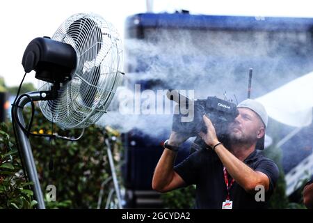 Paddock-Atmosphäre. Großer Preis von Ungarn, Freitag, 27. Juli 2018. Budapest, Ungarn. Stockfoto