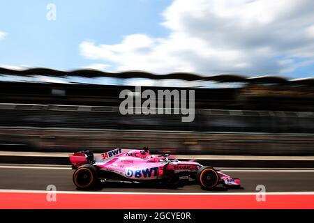 Nichola Latifi (CDN) Sahara Force India F1 VJM11 Entwicklungstreiber. Formel-1-Tests. Dienstag, 31. Juli 2018. Budapest, Ungarn. Stockfoto