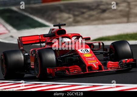 Antonio Giovinazzi (ITA) Ferrari SF71H Testfahrer. Formel-1-Tests. Dienstag, 31. Juli 2018. Budapest, Ungarn. Stockfoto