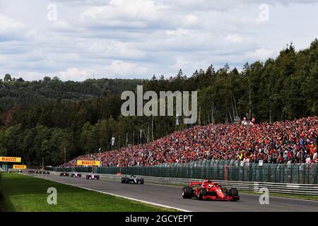 Sebastian Vettel (GER) Ferrari SF71H. Großer Preis von Belgien, Sonntag, 26. August 2018. Spa-Francorchamps, Belgien. Stockfoto