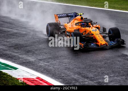 Lando Norris (GBR) McLaren MCL33 Testfahrer. Großer Preis von Italien, Freitag, 31. August 2018. Monza Italien. Stockfoto