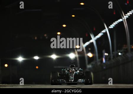 Lewis Hamilton (GBR) Mercedes AMG F1 W09. Großer Preis von Singapur, Sonntag, 15. September 2018. Marina Bay Street Circuit, Singapur. Stockfoto