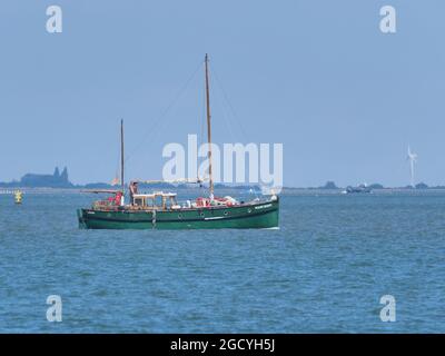 Sheerness, Kent, Großbritannien. August 2021. UK Wetter: Ein sonniger Nachmittag in Sheerness, Kent. Kredit: James Bell/Alamy Live Nachrichten Stockfoto