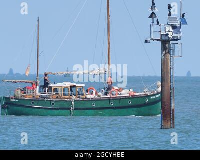 Sheerness, Kent, Großbritannien. August 2021. UK Wetter: Ein sonniger Nachmittag in Sheerness, Kent. Kredit: James Bell/Alamy Live Nachrichten Stockfoto