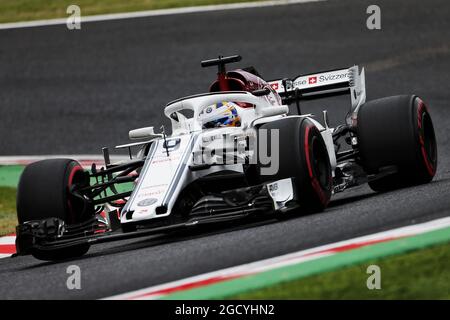 Marcus Ericsson (SWE) sauber C37. Großer Preis von Japan, Freitag, 5. Oktober 2018. Suzuka, Japan. Stockfoto