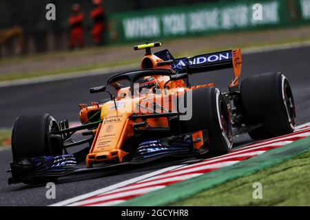 Stoffel Vandoorne (Bel) McLaren MCL33. Großer Preis von Japan, Freitag, 5. Oktober 2018. Suzuka, Japan. Stockfoto