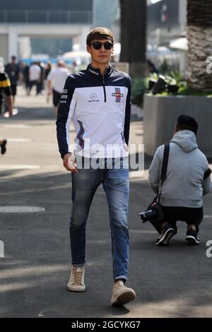 George Russell (GBR) Art Grand Prix GP2 Fahrer / Mercedes AMG F1 Reserve Fahrer / Williams. Großer Preis von Mexiko, Donnerstag, 25. Oktober 2018. Mexiko-Stadt, Mexiko. Stockfoto