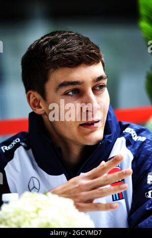 George Russell (GBR) Art Grand Prix GP2 Fahrer / Mercedes AMG F1 Reserve Fahrer / Williams. Großer Preis von Brasilien, Donnerstag, 8. November 2018. Sao Paulo, Brasilien. Stockfoto