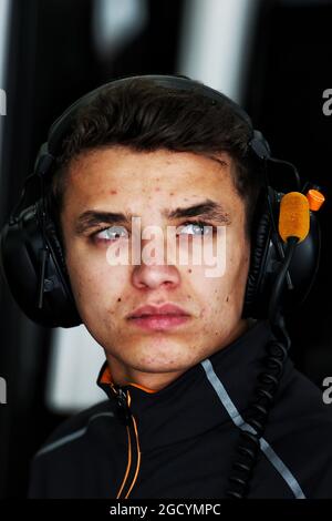 Lando Norris (GBR) McLaren Testfahrer. Großer Preis von Brasilien, Samstag, 10. November 2018. Sao Paulo, Brasilien. Stockfoto