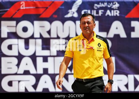 Mia Sharizman (Mal), Direktorin der Renault Sport Academy. Großer Preis von Bahrain, Samstag, 30. März 2019. Sakhir, Bahrain. Stockfoto