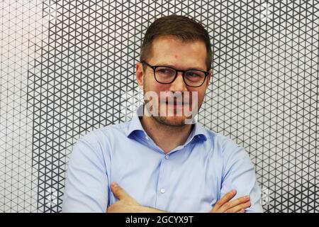 Andreas Seidl, McLaren Geschäftsführer. Großer Preis von Bahrain, Samstag, 30. März 2019. Sakhir, Bahrain. Stockfoto