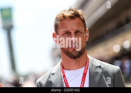 Jenson Button (GBR) Sky Sports F1 Presenter. Großer Preis von Spanien, Freitag, 10. Mai 2019. Barcelona, Spanien. Stockfoto