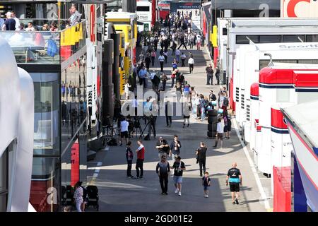 Das Fahrerlager. Großer Preis von Spanien, Sonntag, 12. Mai 2019. Barcelona, Spanien. Stockfoto