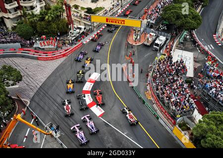 Der Start des Rennens. Großer Preis von Monaco, Sonntag, 26. Mai 2019. Monte Carlo, Monaco. Stockfoto