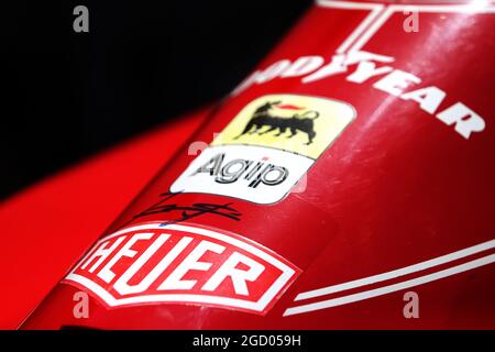 Ein Ferrari F1-Auto zu Ehren von Niki Lauda. Großer Preis von Österreich, Donnerstag, 27. Juni 2019. Spielberg, Österreich. Stockfoto