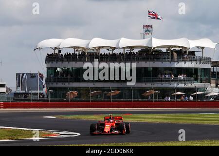 Charles Leclerc (MON) Ferrari SF90. Großer Preis von Großbritannien, Freitag, 12. Juli 2019. Silverstone, England. Stockfoto
