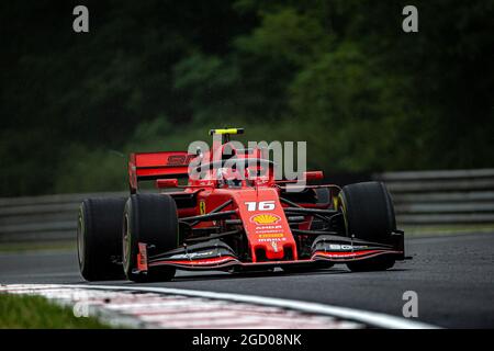 Charles Leclerc (MON) Ferrari SF90. Großer Preis von Ungarn, Freitag, 2. August 2019. Budapest, Ungarn. Stockfoto