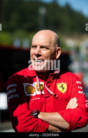 Jock Clear (GBR) Ferrari Engineering Director. Großer Preis von Belgien, Samstag, 31. August 2019. Spa-Francorchamps, Belgien. Stockfoto