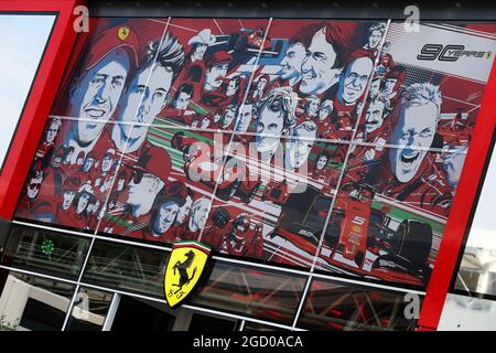 Ferrari Wohnmobil. Großer Preis von Italien, Donnerstag, 5. September 2019. Monza Italien. Stockfoto