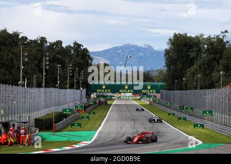 Charles Leclerc (MON) Ferrari SF90. Großer Preis von Italien, Sonntag, 8. September 2019. Monza Italien. Stockfoto