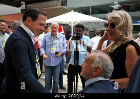 Paddock-Gäste. Großer Preis von Brasilien, Sonntag, 17. November 2019. Sao Paulo, Brasilien. Stockfoto