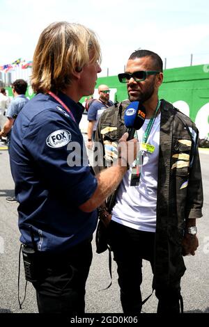 Daniel Alves (BRA) Fußballspieler am Start. Stockfoto