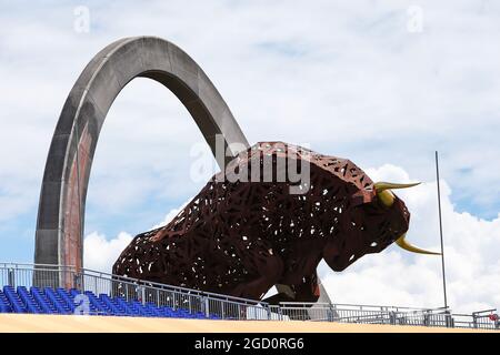 Atmosphäre im Stromkreis - Red Bull Großer Preis von Österreich, Donnerstag, 2. Juli 2020. Spielberg, Österreich. Stockfoto