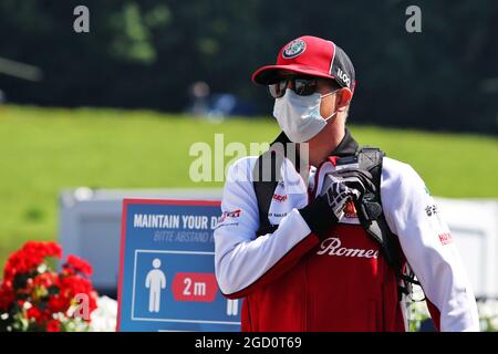 Kimi Räikkönen (FIN) Alfa Romeo Racing. Großer Preis von Österreich, Samstag, 4. Juli 2020. Spielberg, Österreich. Stockfoto