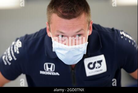 Daniil Kvyat (RUS) AlphaTauri. Steiermark Grand Prix, Donnerstag, 9. Juli 2020. Spielberg, Österreich. FIA Pool-Bild nur zur redaktionellen Verwendung Stockfoto