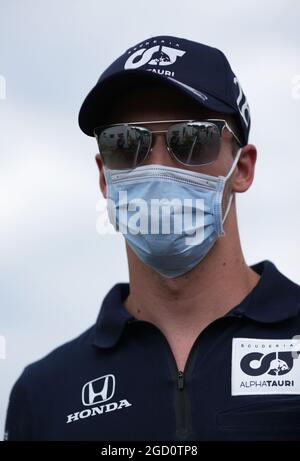 Daniil Kvyat (RUS) AlphaTauri. Steiermark Grand Prix, Donnerstag, 9. Juli 2020. Spielberg, Österreich. FIA Pool-Bild nur zur redaktionellen Verwendung Stockfoto