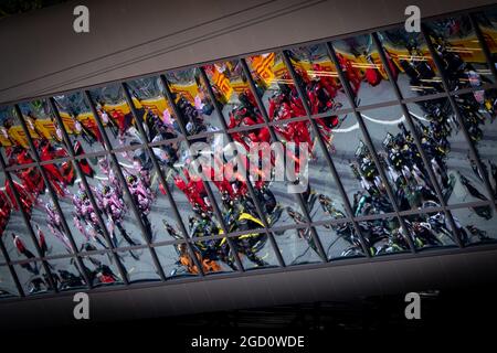 Das Startfeld vor dem Start des Rennens - Esteban Ocon (FRA) Renault F1 Team RS20. Steiermark Grand Prix, Sonntag 12. Juli 2020. Spielberg, Österreich. Stockfoto