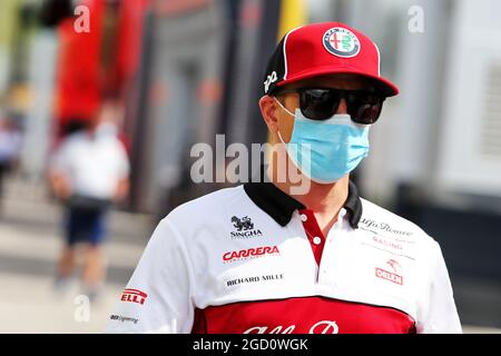 Kimi Räikkönen (FIN) Alfa Romeo Racing. Großer Preis von Ungarn, Donnerstag, 16. Juli 2020. Budapest, Ungarn. Stockfoto